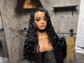 Black Water  Wave  Wave 22 inch HD Human Hair Lace Front Wig 13x6 300% (Copy)