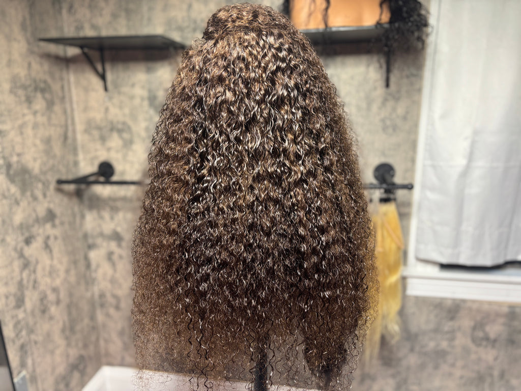 Brown Body Wave 22 inch HD Human Hair Lace Front Wig 13x6