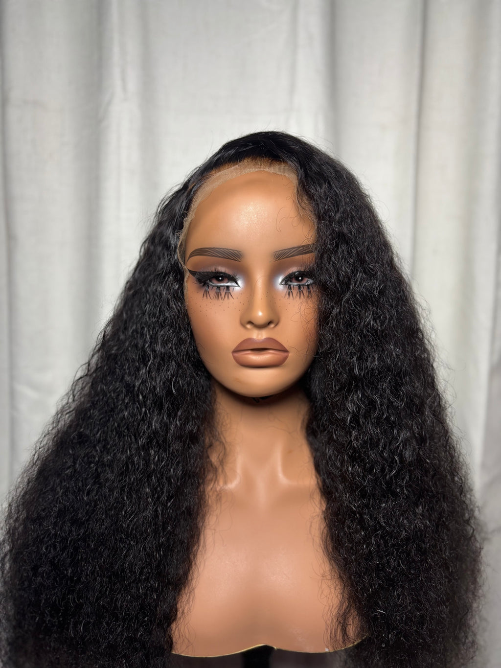 Black Deep Wave  Wave 22 inch HD Human Hair Lace Front Wig 13x6 300%