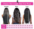 Black 22 inch HD Human Hair Lace Front Wig 13x6