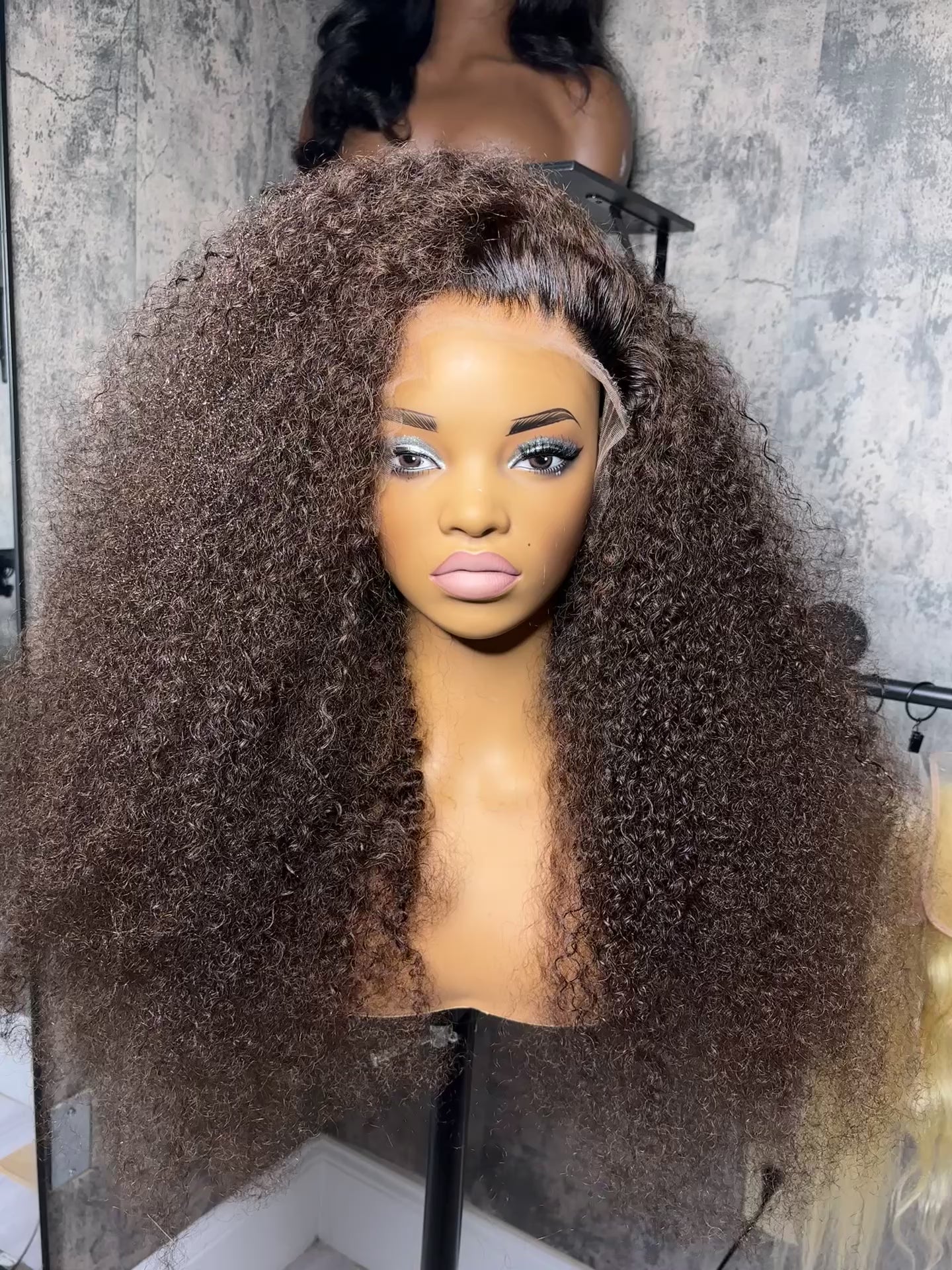 Brown 24 Deep wave inch HD Human Hair Lace Front Wig 13x6