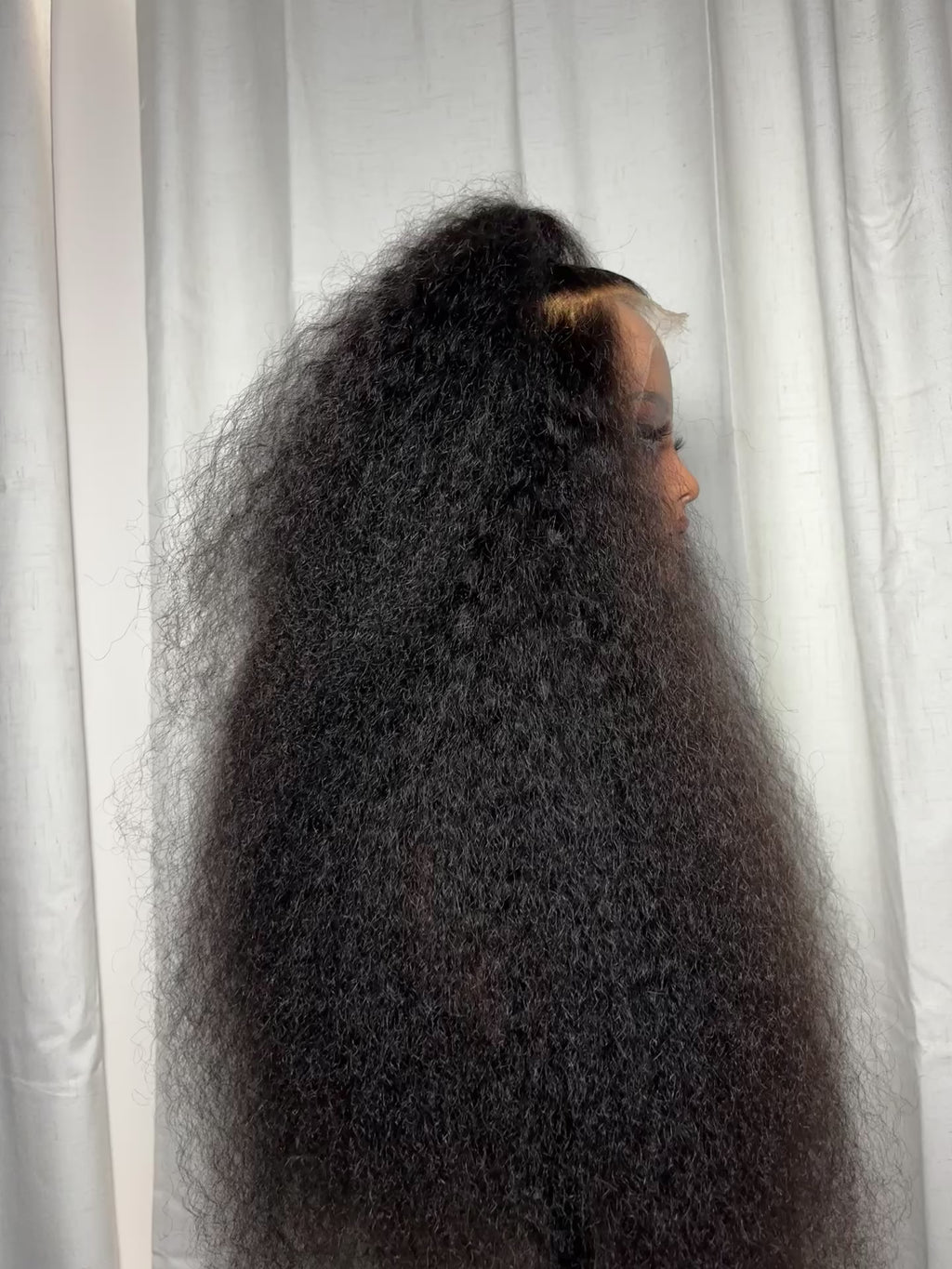 Black Deep Wave  Wave 22 inch HD Human Hair Lace Front Wig 13x6 300%