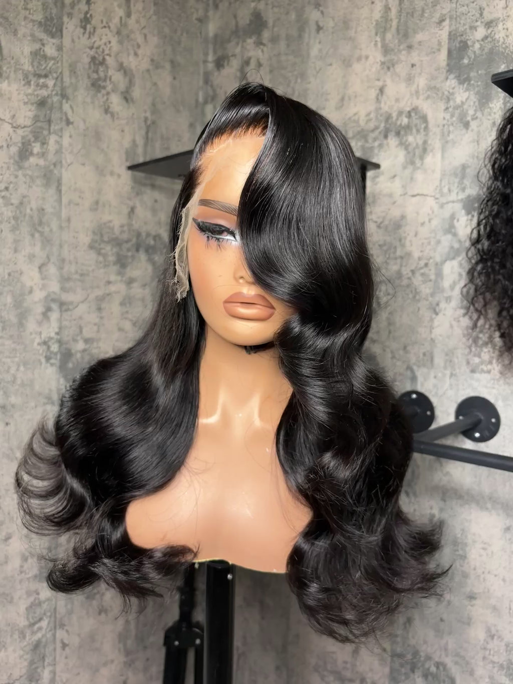 Black Body Wave 22 inch HD Human Hair Lace Front Wig 13x6