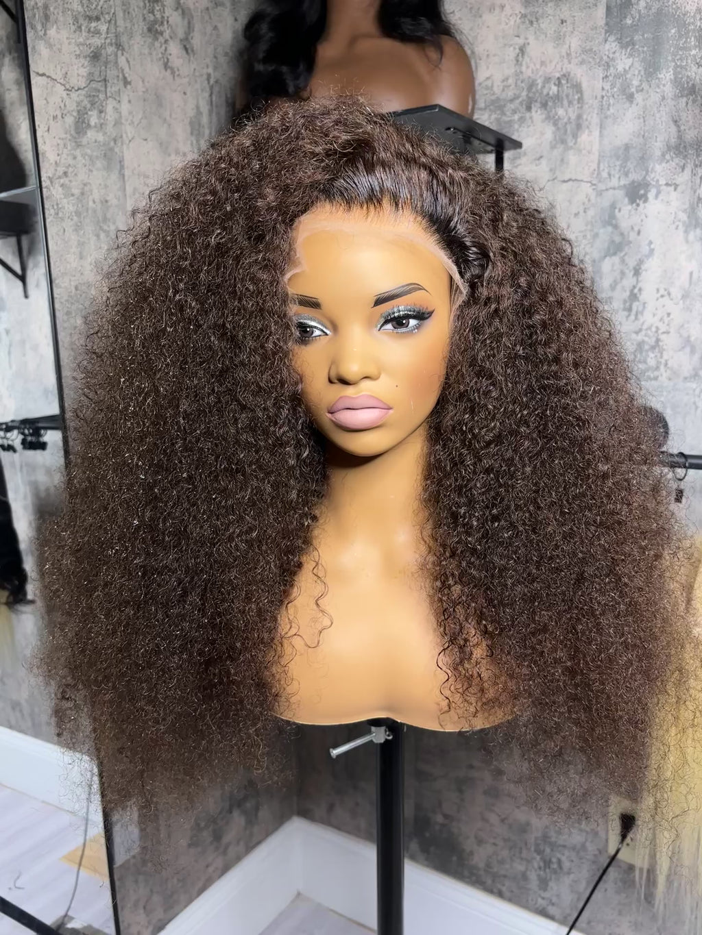 Brown Body Wave 22 inch HD Human Hair Lace Front Wig 13x6